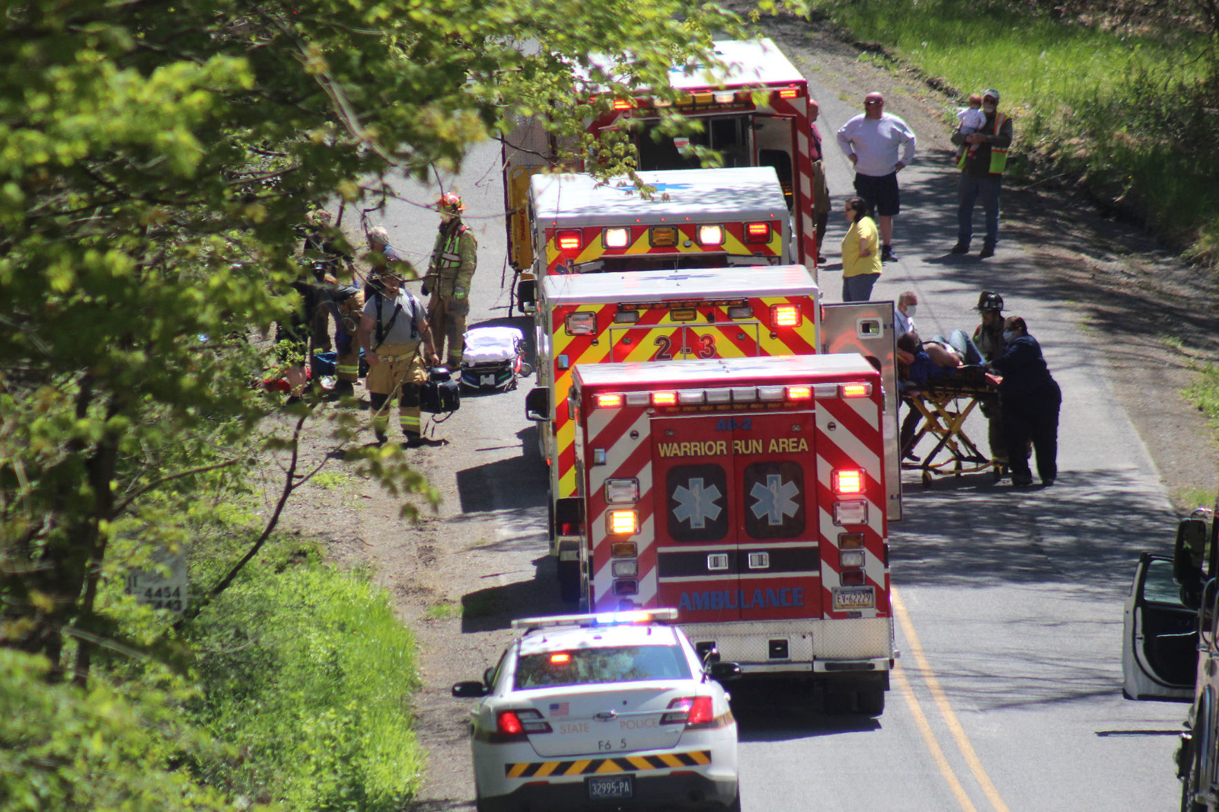 ATV crash sends 3 to hospital